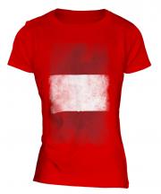 Peru Faded Flag Ladies T-Shirt