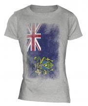 Pitcairn Islands Faded Flag Ladies T-Shirt