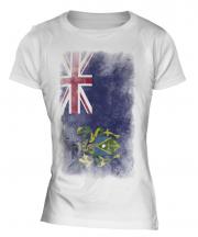 Pitcairn Islands Faded Flag Ladies T-Shirt
