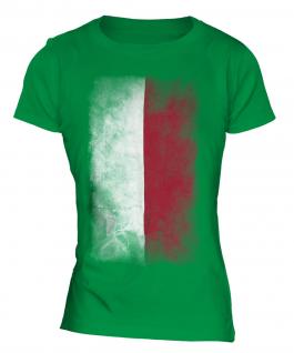 Poland Faded Flag Ladies T-Shirt