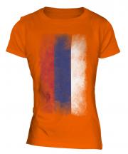 Republika Srpska Faded Flag Ladies T-Shirt