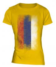 Republika Srpska Faded Flag Ladies T-Shirt