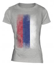 Republika Srpska Faded Flag Ladies T-Shirt