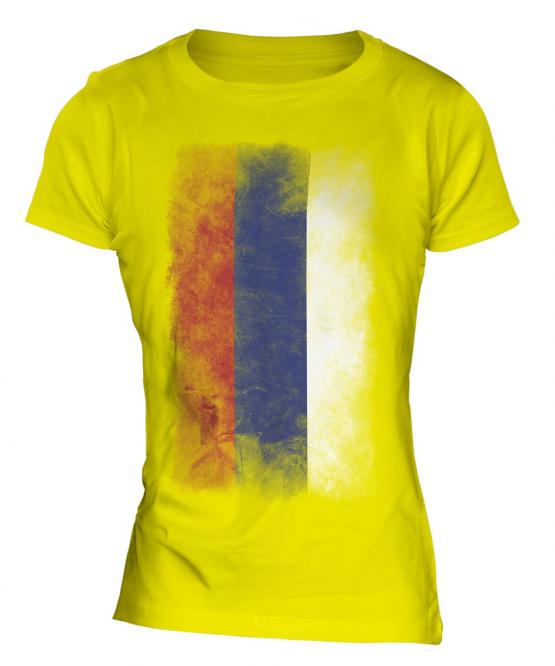 Republika Srpska Faded Flag Ladies T-Shirt