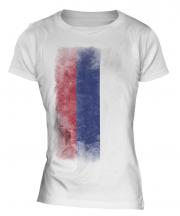 Republika Srpska Faded Flag Ladies T-Shirt