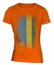 Rwanda Faded Flag Ladies T-Shirt