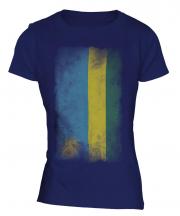 Rwanda Faded Flag Ladies T-Shirt