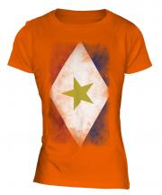 Saba Faded Flag Ladies T-Shirt