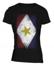 Saba Faded Flag Ladies T-Shirt