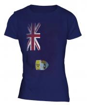 Saint Helena Faded Flag Ladies T-Shirt