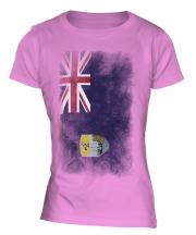 Saint Helena Faded Flag Ladies T-Shirt