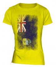 Saint Helena Faded Flag Ladies T-Shirt
