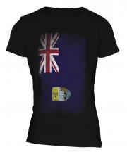 Saint Helena Faded Flag Ladies T-Shirt