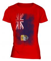 Saint Helena Faded Flag Ladies T-Shirt