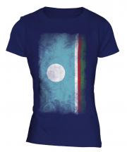 Sakha Republic Faded Flag Ladies T-Shirt