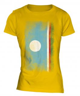 Sakha Republic Faded Flag Ladies T-Shirt