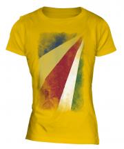 Seychelles Faded Flag Ladies T-Shirt