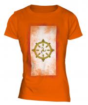 Sikkim Faded Flag Ladies T-Shirt