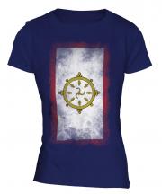 Sikkim Faded Flag Ladies T-Shirt