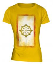Sikkim Faded Flag Ladies T-Shirt