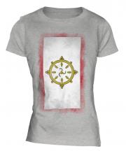 Sikkim Faded Flag Ladies T-Shirt