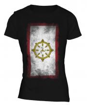 Sikkim Faded Flag Ladies T-Shirt