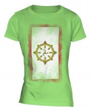 Sikkim Faded Flag Ladies T-Shirt