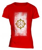 Sikkim Faded Flag Ladies T-Shirt