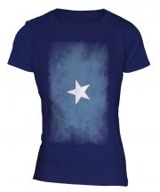 Somalia Faded Flag Ladies T-Shirt