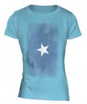 Somalia Faded Flag Ladies T-Shirt