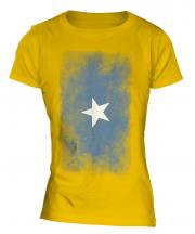 Somalia Faded Flag Ladies T-Shirt