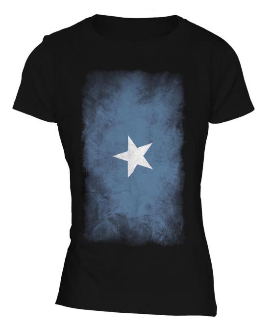 Somalia Faded Flag Ladies T-Shirt