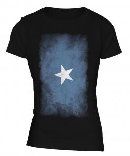Somalia Faded Flag Ladies T-Shirt