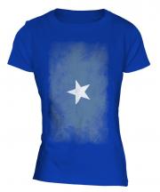 Somalia Faded Flag Ladies T-Shirt