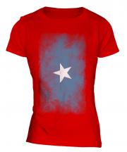 Somalia Faded Flag Ladies T-Shirt