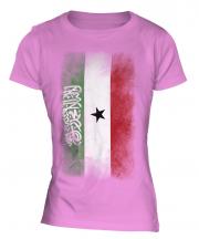 Somaliland Faded Flag Ladies T-Shirt