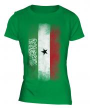 Somaliland Faded Flag Ladies T-Shirt