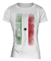 Somaliland Faded Flag Ladies T-Shirt