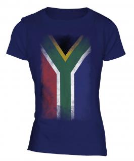 South Africa Faded Flag Ladies T-Shirt