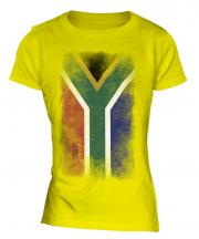 South Africa Faded Flag Ladies T-Shirt