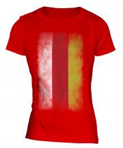 South Ossetia Faded Flag Ladies T-Shirt