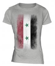 Syria Faded Flag Ladies T-Shirt