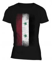 Syria Faded Flag Ladies T-Shirt