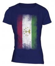 Tajikistan Faded Flag Ladies T-Shirt