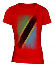 Tanzania Faded Flag Ladies T-Shirt