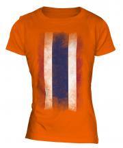 Thailand Faded Flag Ladies T-Shirt