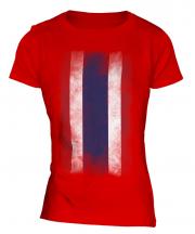 Thailand Faded Flag Ladies T-Shirt