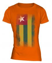 Togo Faded Flag Ladies T-Shirt