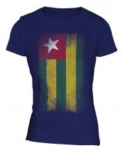 Togo Faded Flag Ladies T-Shirt