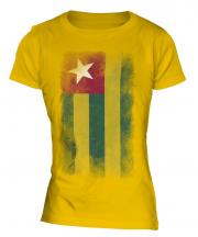 Togo Faded Flag Ladies T-Shirt